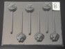 259sp Yellow Chicken Friend Face Chocolate Candy Lollipop Mold FACTORY SECOND